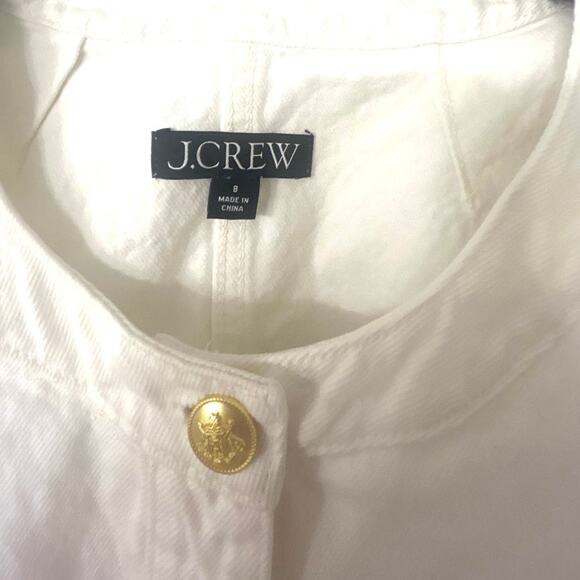 J. Crew Louisa Lady jacket White Denim - Picture 6 of 7